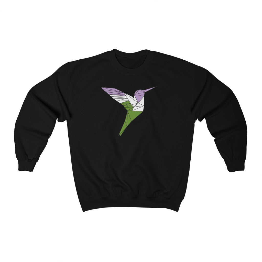 Polygon Hummingbird Genderqueer Gender Neutral Sweatshirt