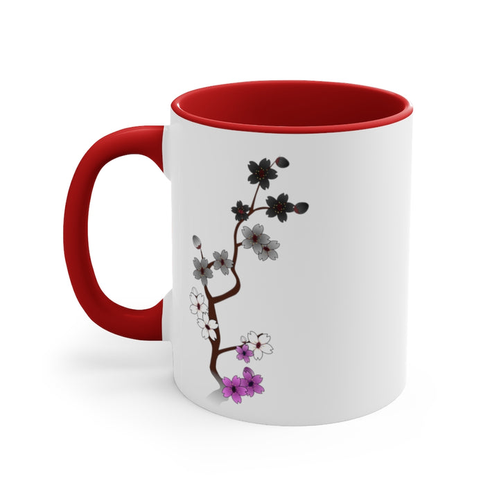 Sakura Asexual Accent Mug