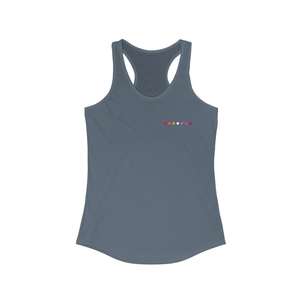 Lesbian Tank Top Racerback - Subtle Dot