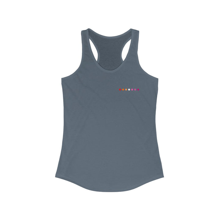 Lesbian Tank Top Racerback - Subtle Dot