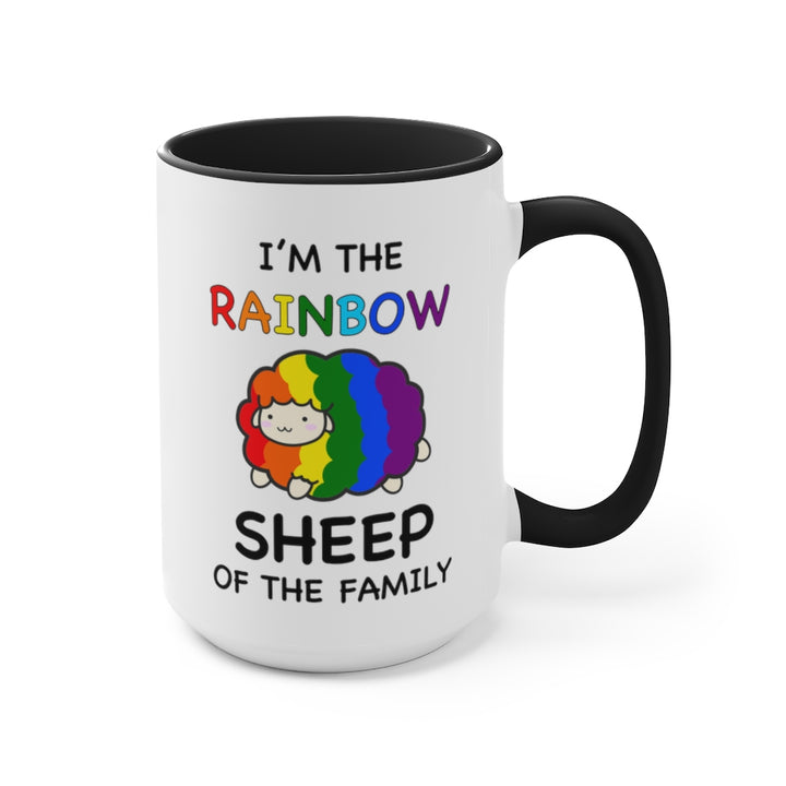 I'm The Rainbow Sheep Of The Family Accent Mug