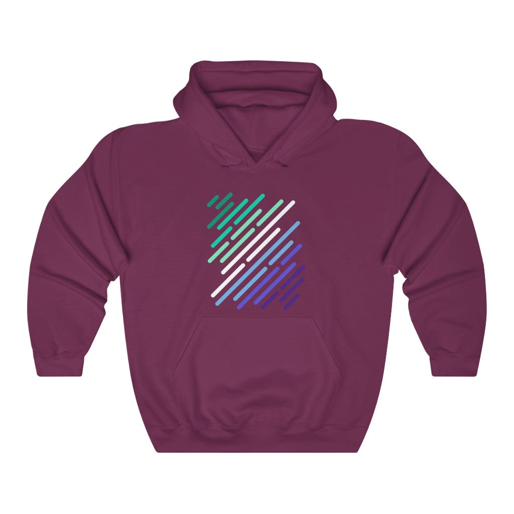 Gay Men MLM Flag Stripe Gender Neutral Hoodie