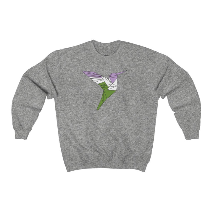 Polygon Hummingbird Genderqueer Gender Neutral Sweatshirt