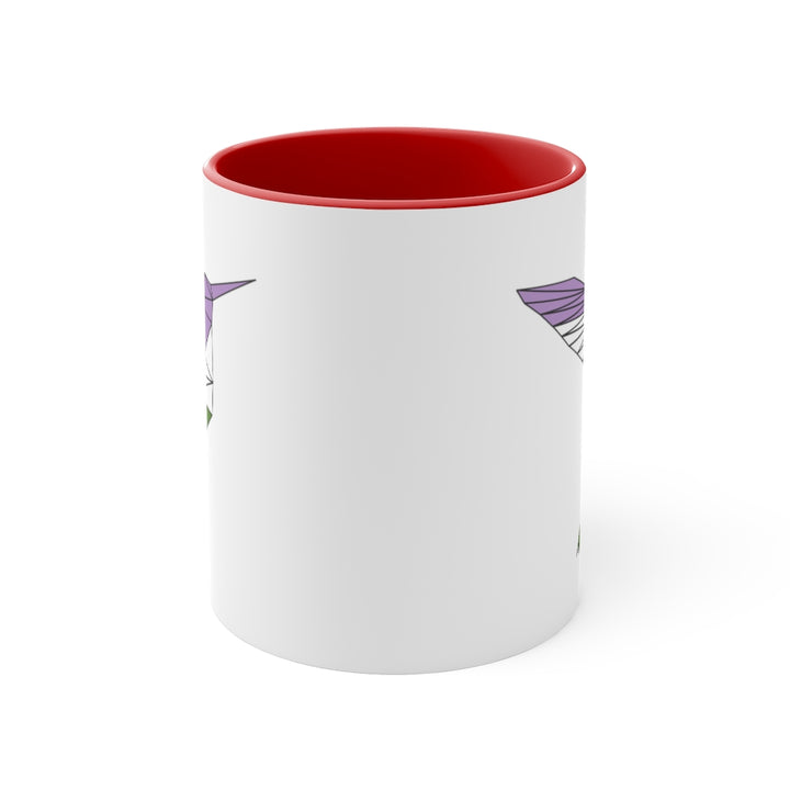 Polygon Hummingbird Genderqueer Accent Mug