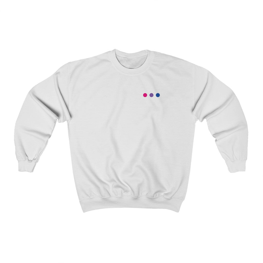 Subtle Dot Bisexual Gender Neutral Sweatshirt