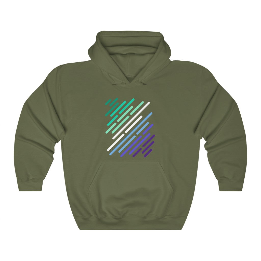 Gay Men MLM Flag Stripe Gender Neutral Hoodie