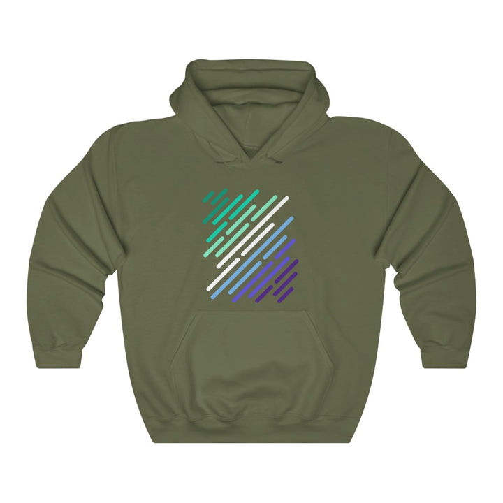 Gay Men MLM Flag Stripe Gender Neutral Hoodie