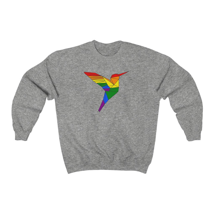 Polygon Hummingbird LGBTQ+ Gender Neutral Sweatshirt