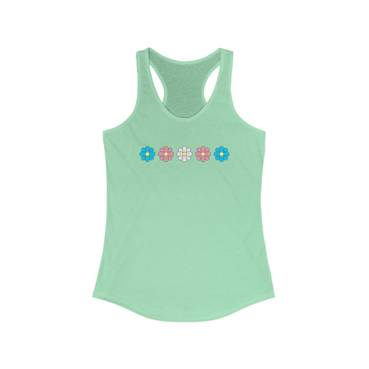 Trans Tank Top Racerback - Cosmos Flowers