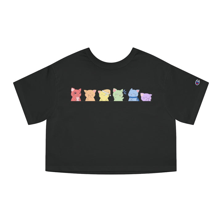 Champion - Kawaii Cats LGBTQ+ Cropped T-Shirt