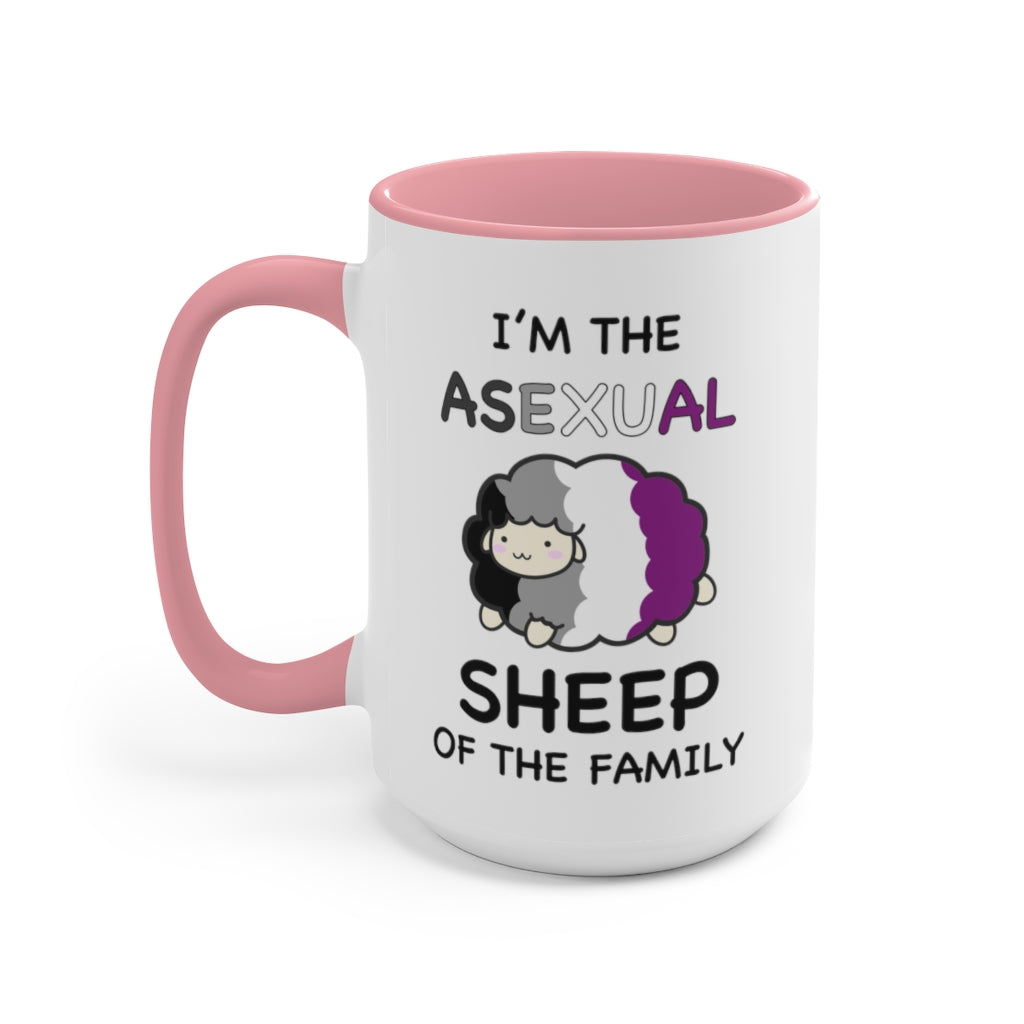 I'm The Asexual Sheep Of The Family Accent Mug