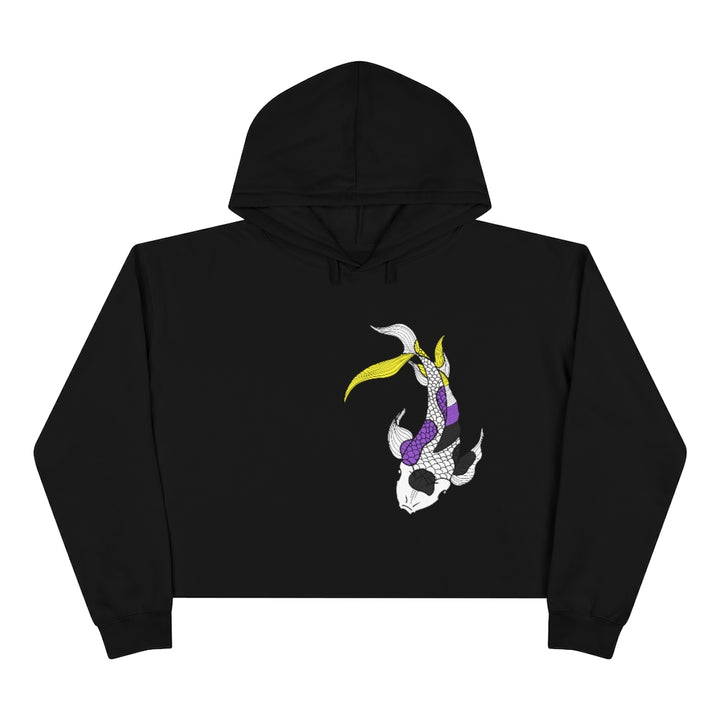 Nonbinary Koi Crop Hoodie