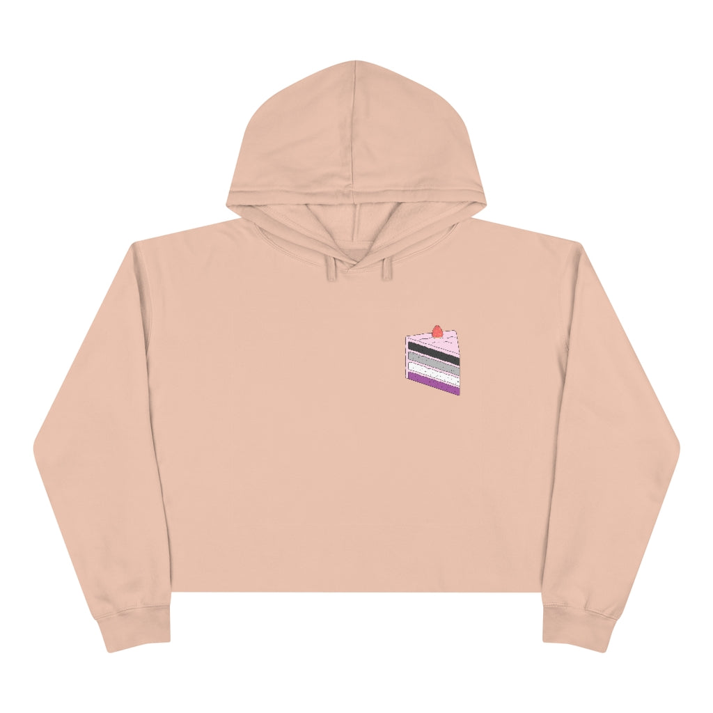 Cake Asexual Crop Hoodie