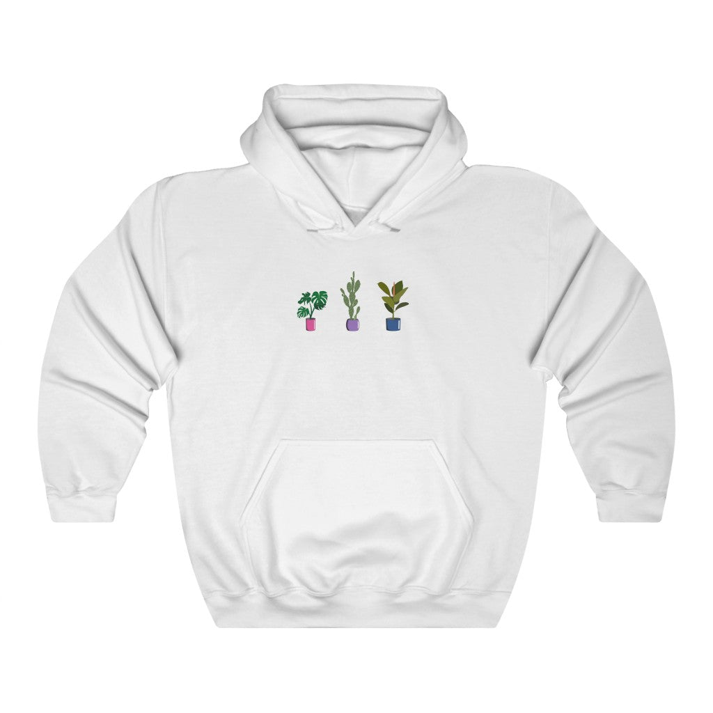 Succulent Plants Bisexual Gender Neutral Hoodie