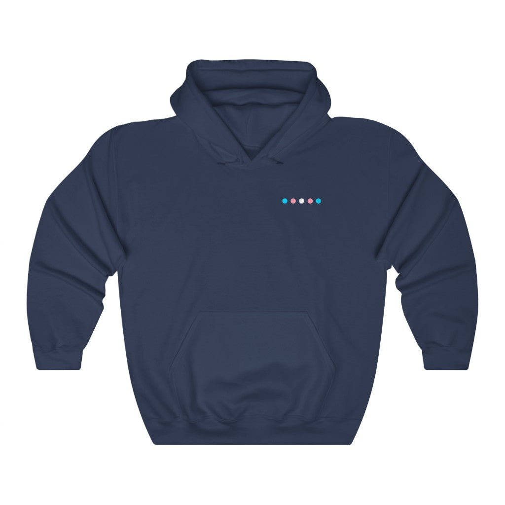 Subtle Dot Trans Gender Neutral Hoodie