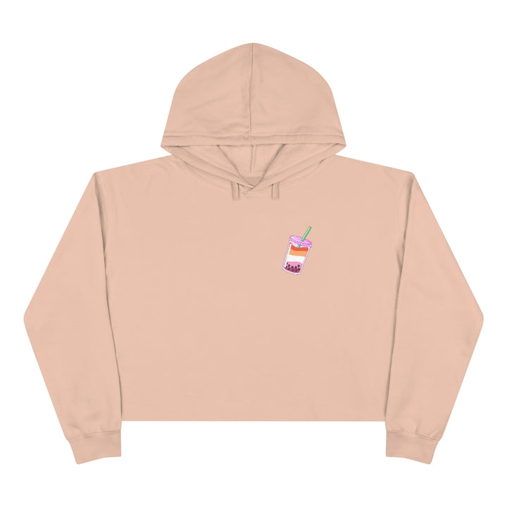 Boba Tea Lesbian Crop Hoodie