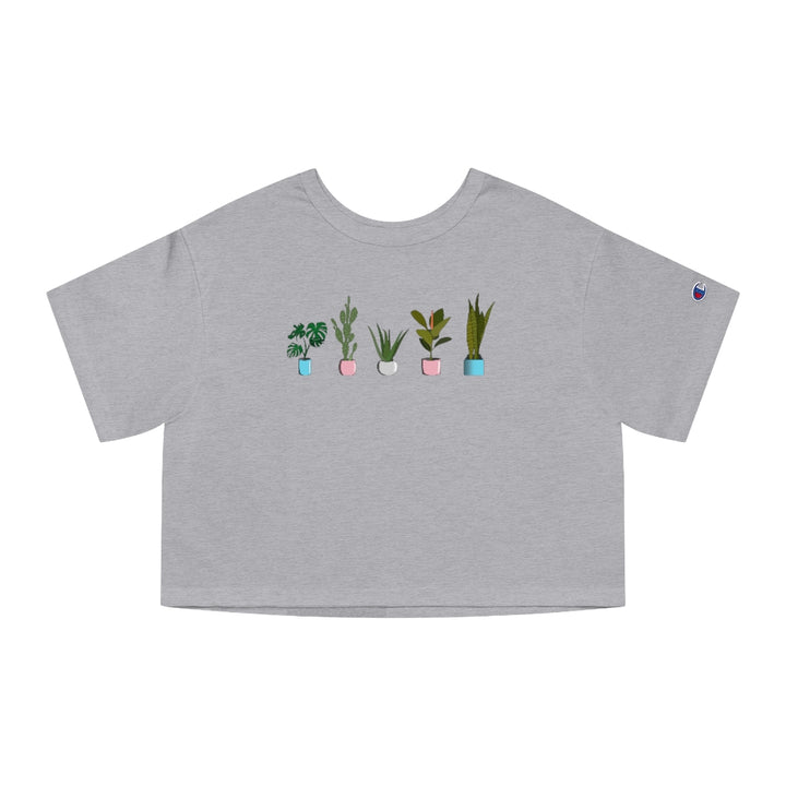 Champion - Succulent Plants Trans Cropped T-Shirt