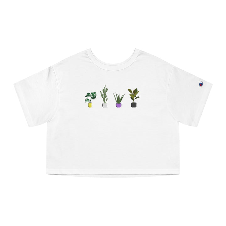 Champion - Succulent Plants Nonbinary Cropped T-Shirt