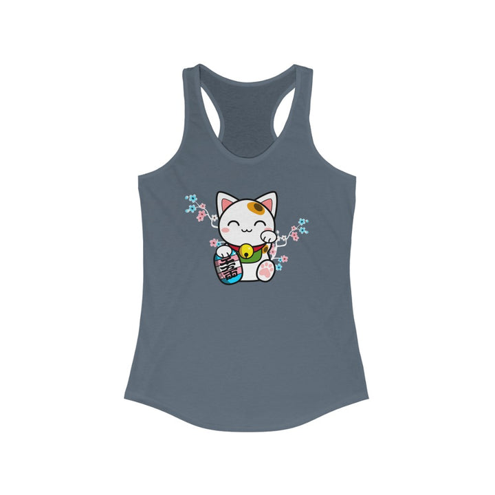 Trans Tank Top Racerback - Lucky Cat