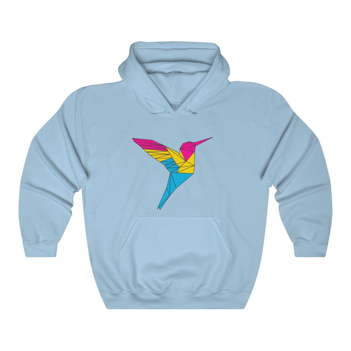 Polygon Hummingbird Pansexual Gender Neutral Hoodie