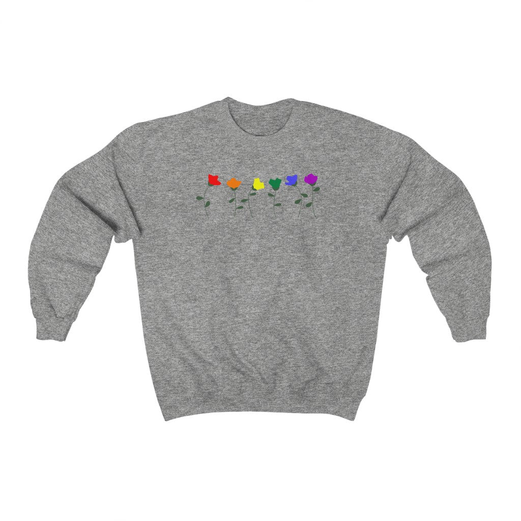 LGBTQ+ Flower - Gender Neutral Sweatshirt