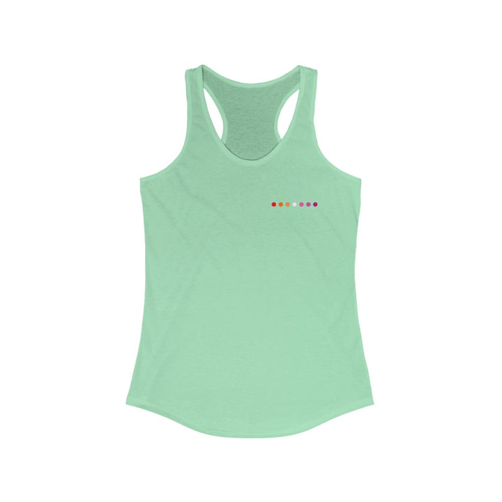 Lesbian Tank Top Racerback - Subtle Dot