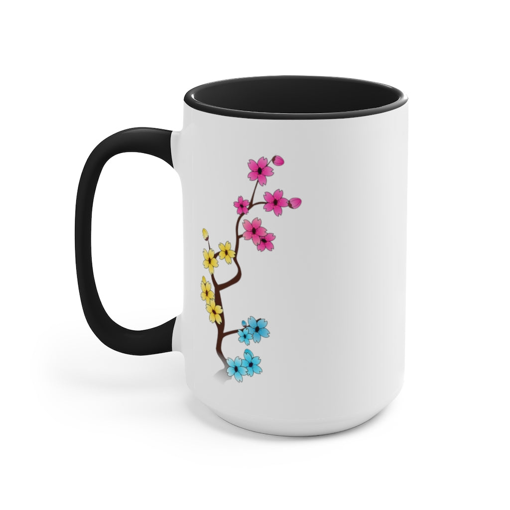 Sakura Pansexual Accent Mug