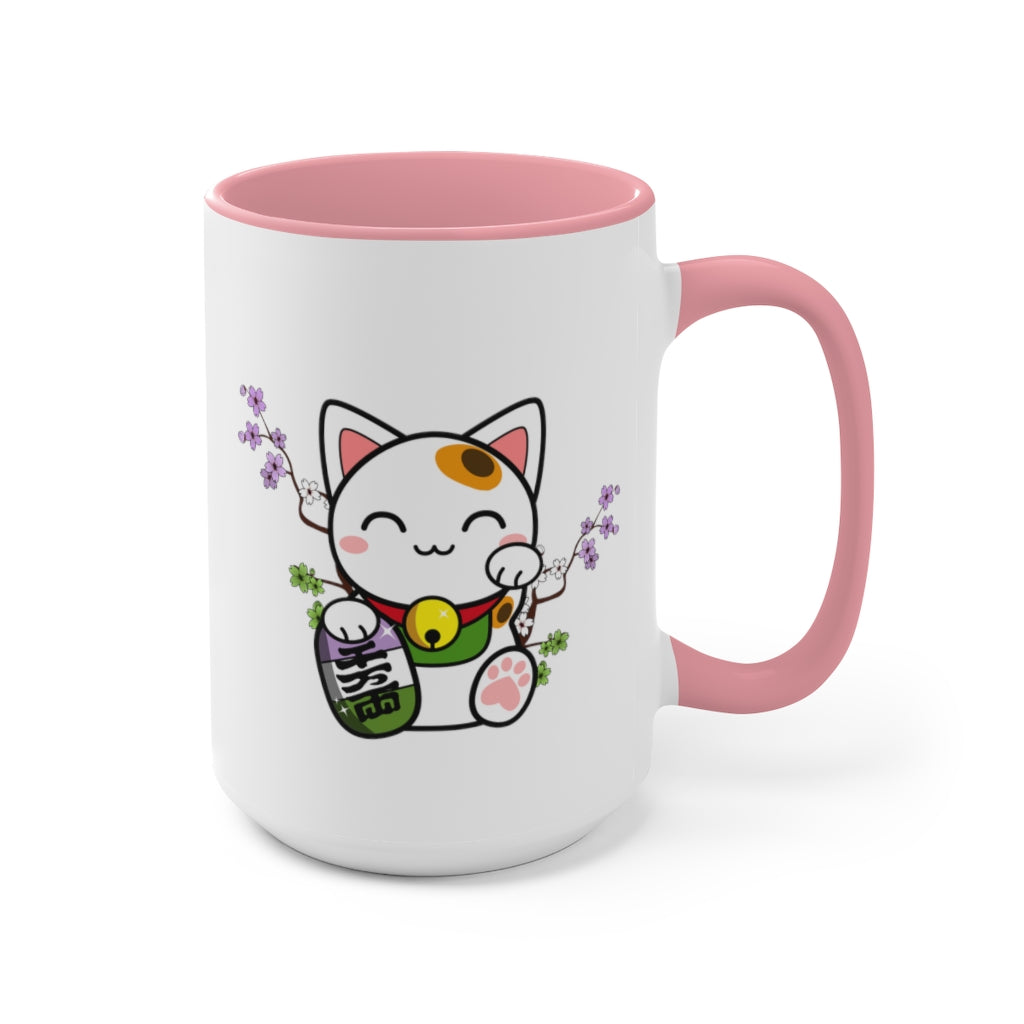 Maneki Neko Genderqueer Accent Mug