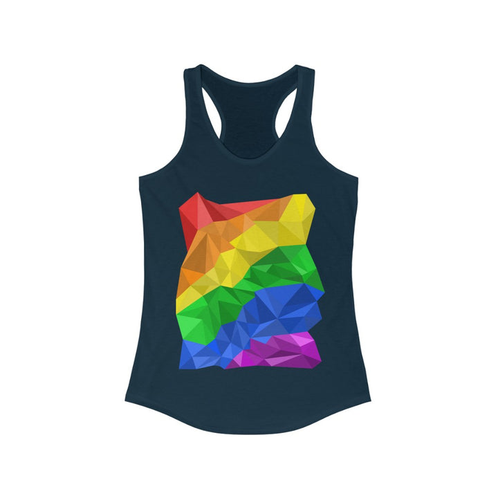 LGBTQ Pride Tank Top Racerback- Abstract Pride Flag