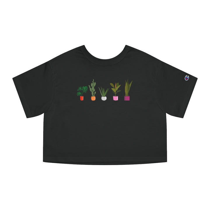 Champion - Succulent Plants Lesbian Cropped T-Shirt