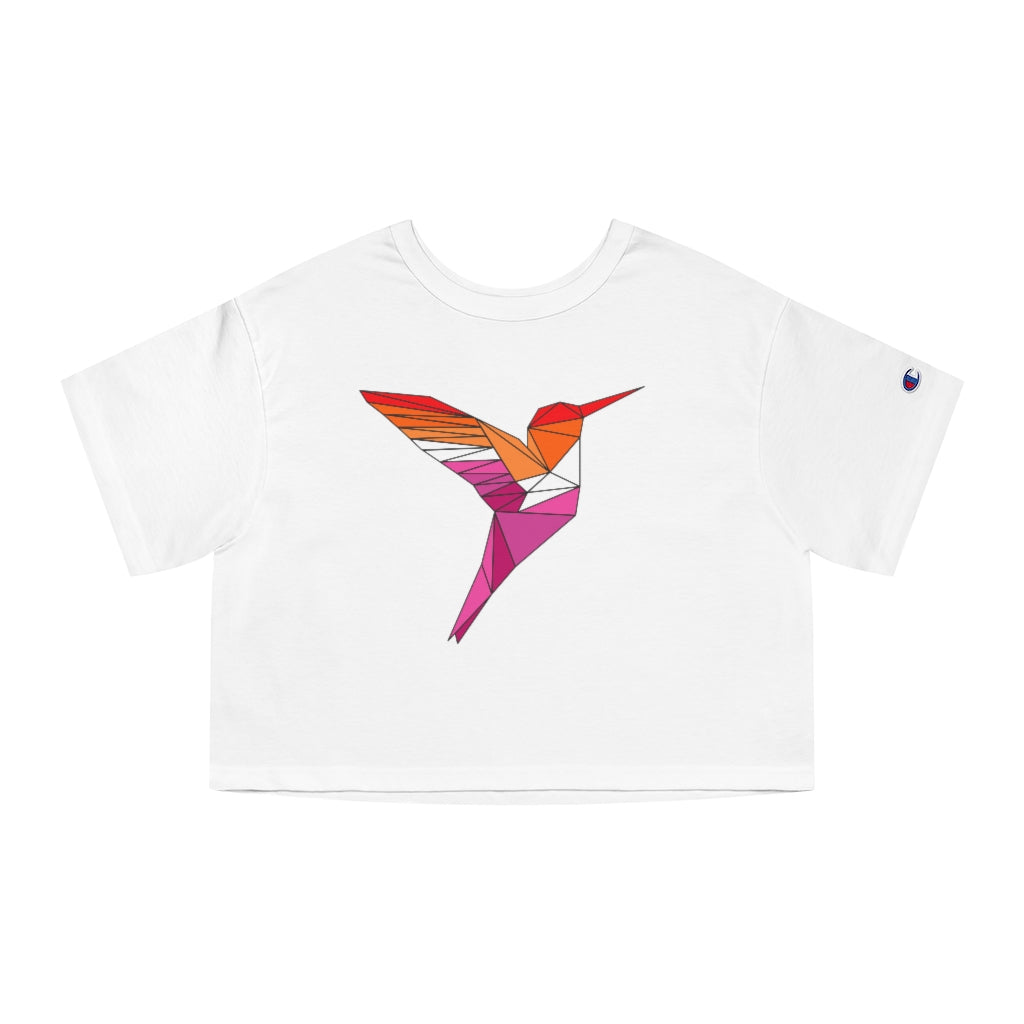 Champion - Polygon Hummingbird Lesbian Cropped T-Shirt