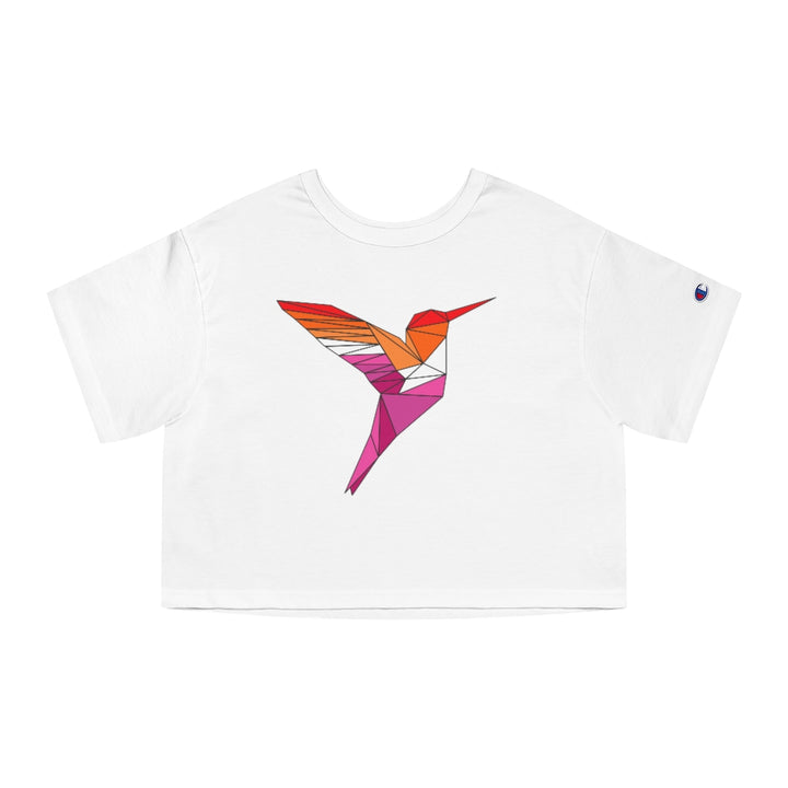 Champion - Polygon Hummingbird Lesbian Cropped T-Shirt