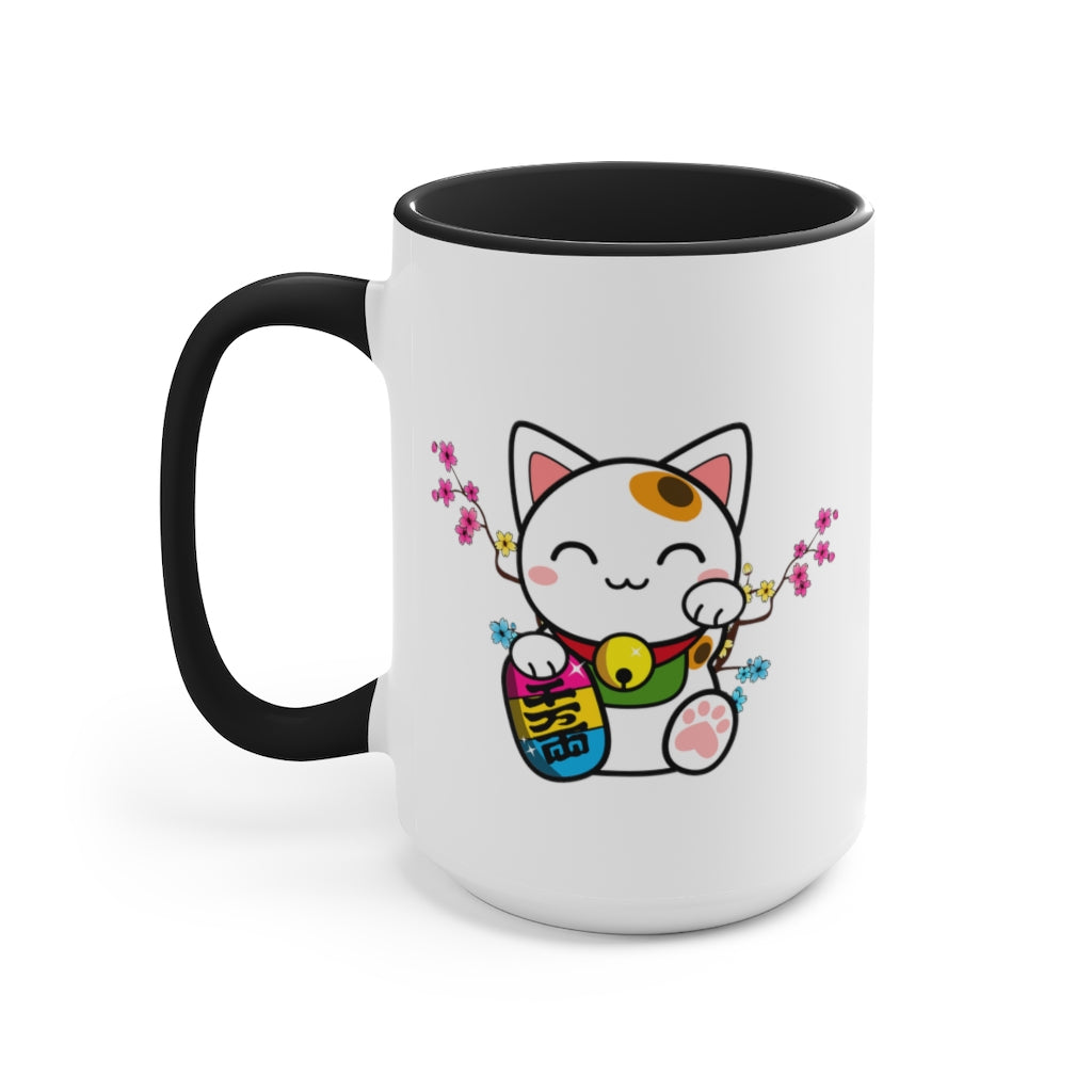 Maneki Neko Pansexual Accent Mug