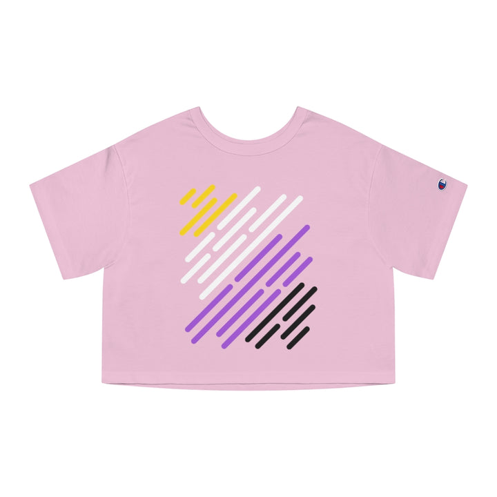 Champion - Nonbinary Flag Stripe Cropped T-Shirt