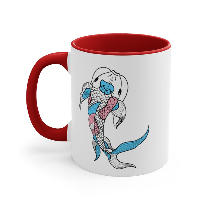 Trans Koi Accent Mug