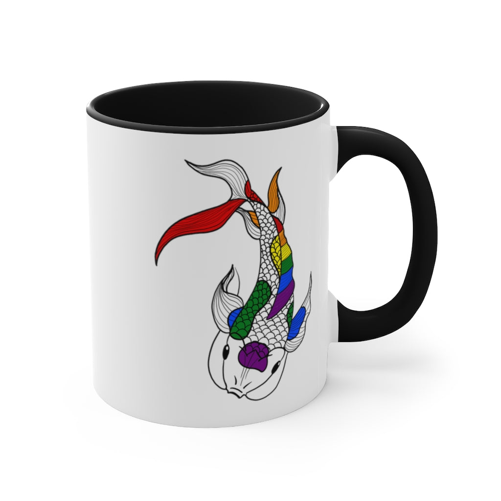 LGBTQ+ Koi Accent Mug