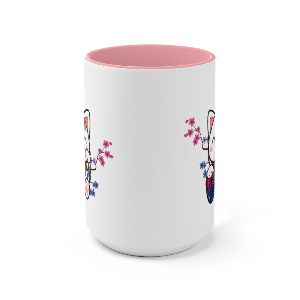 Maneki Neko Bisexual Accent Mug