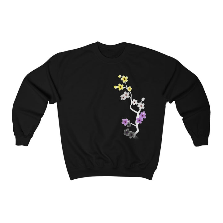 Dark Sakura Nonbinary Gender Neutral Sweatshirt