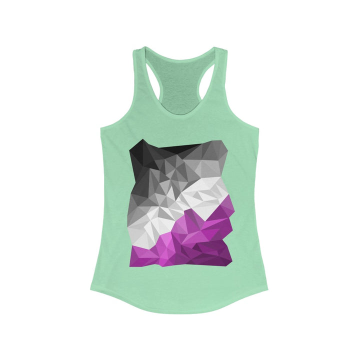 Asexual Tank Top Racerback - Abstract Ace Flag