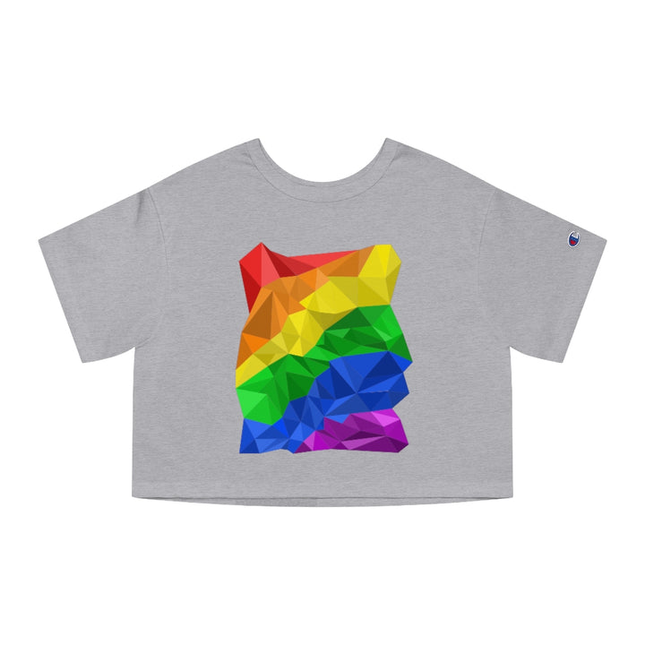 Champion - Abstract LGBTQ+ Flag Cropped T-Shirt