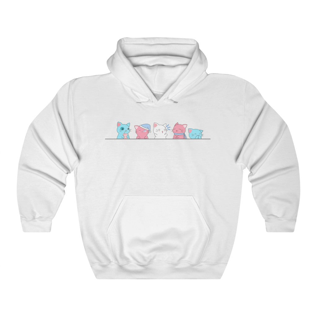 Kawaii Cats Trans Gender Neutral Hoodie