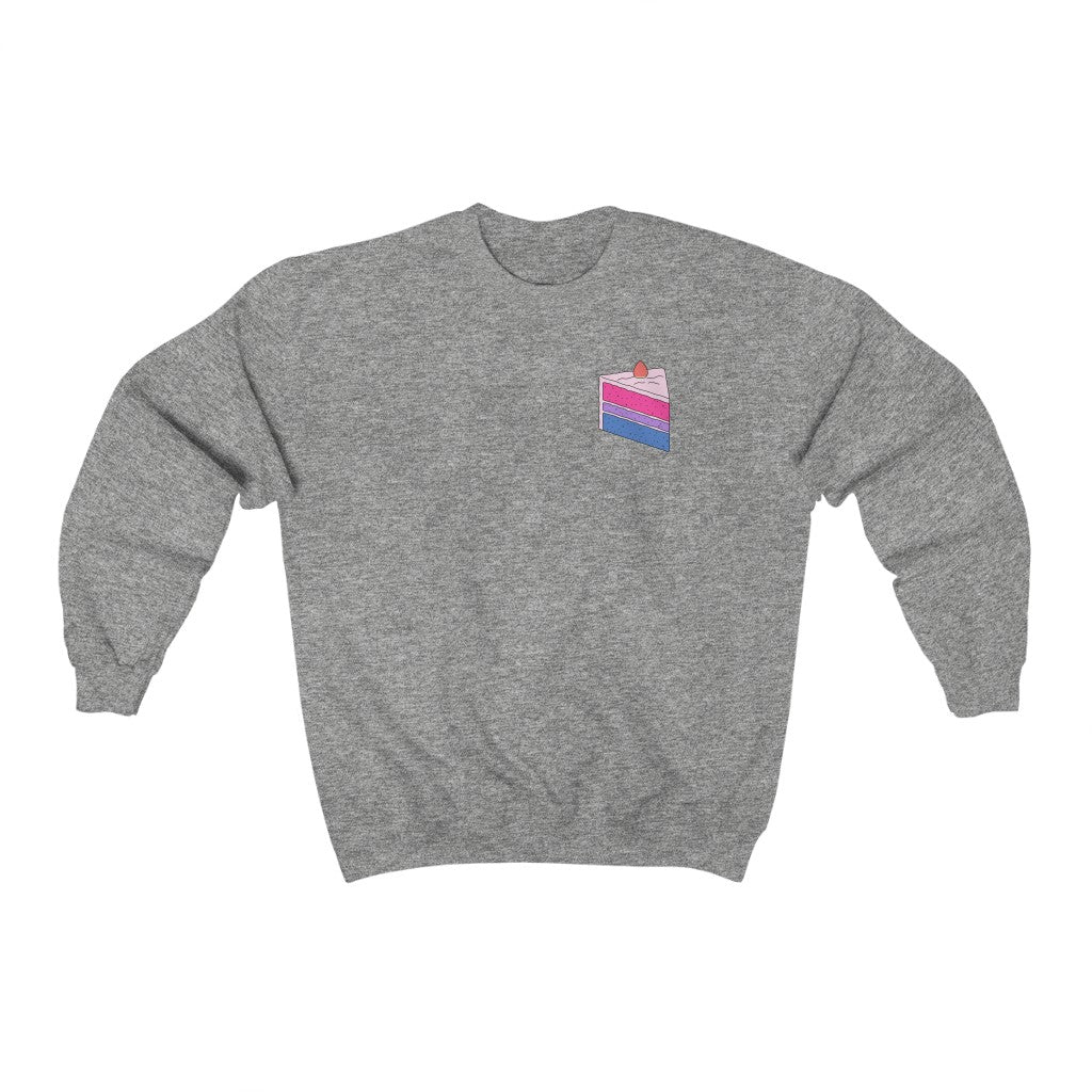 Cake Bisexual Gender Neutral Sweatshirt