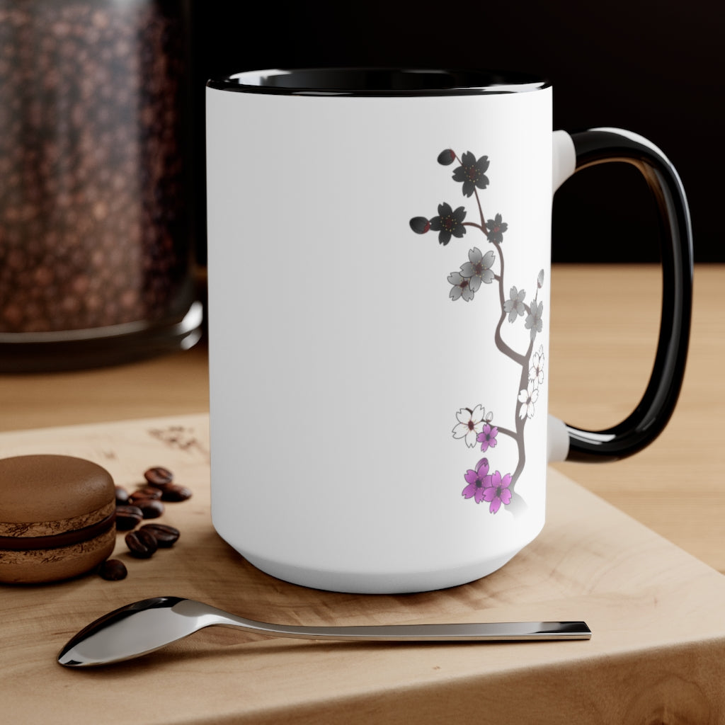 Sakura Asexual Accent Mug