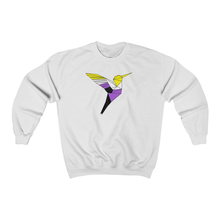 Polygon Hummingbird Nonbinary Gender Neutral Sweatshirt