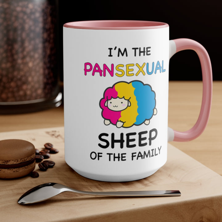 I'm The Pansexual Sheep Of The Family Accent Mug