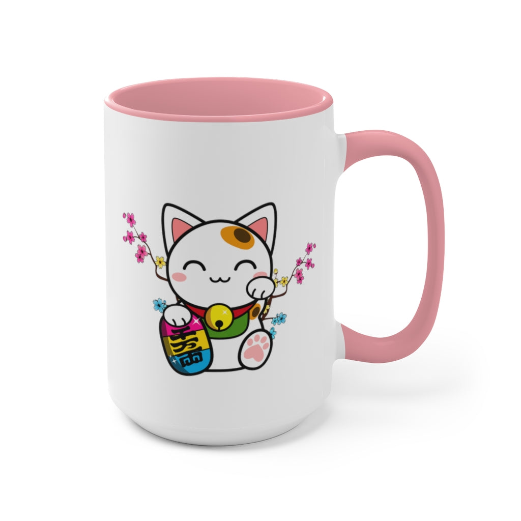 Maneki Neko Pansexual Accent Mug