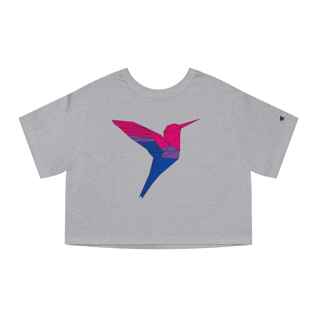 Champion - Polygon Hummingbird Bisexual Cropped T-Shirt