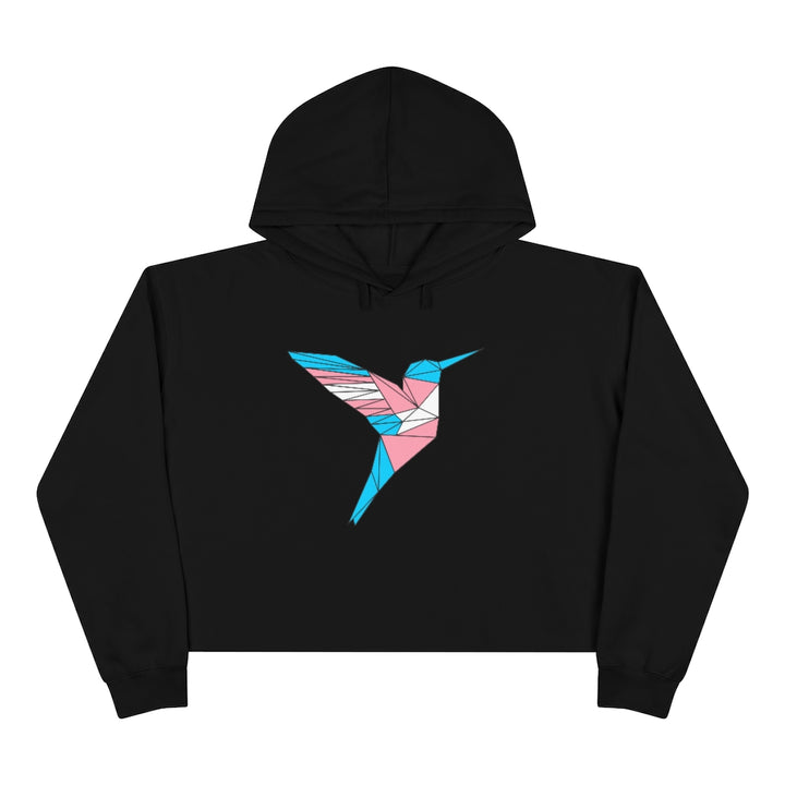 Polygon Hummingbird Trans Crop Hoodie