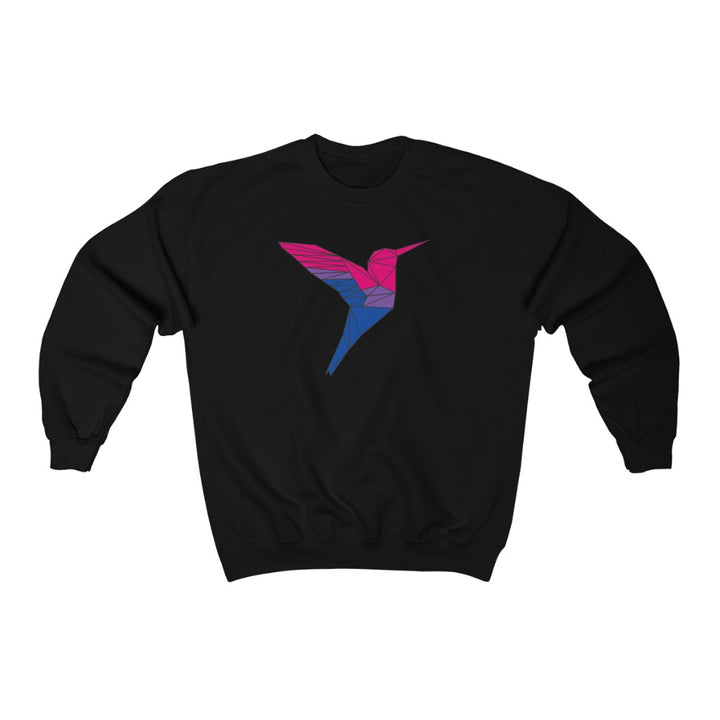 Polygon Hummingbird Bisexual Gender Neutral Sweatshirt