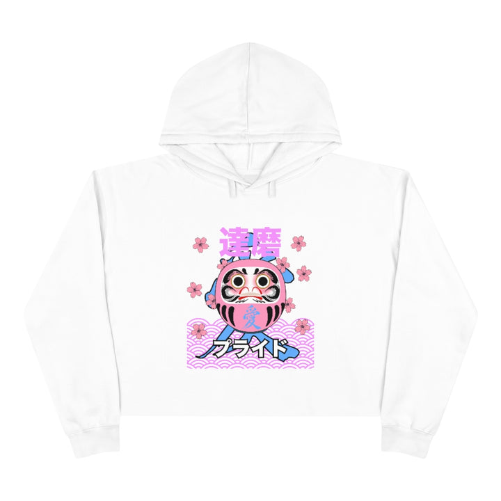 Genderfluid Daruma - Love - Crop Hoodie